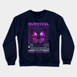 PURPLE BUTTERFLY Crewneck Sweatshirt